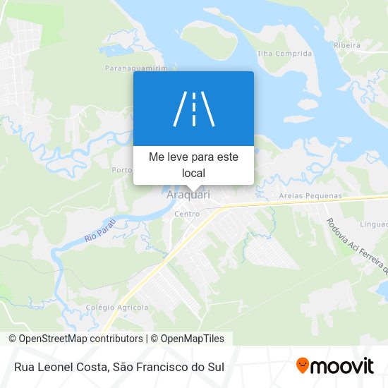 Rua Leonel Costa mapa