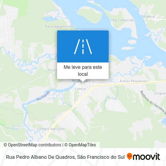 Rua Pedro Albano De Quadros mapa