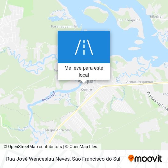 Rua José Wenceslau Neves mapa