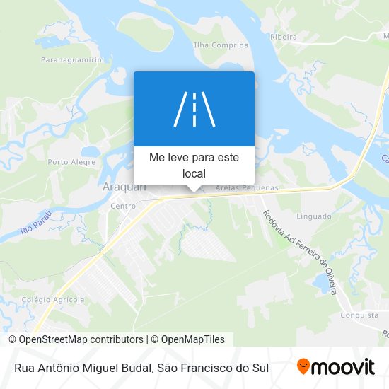 Rua Antônio Miguel Budal mapa