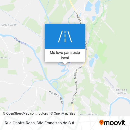 Rua Onofre Rosa mapa