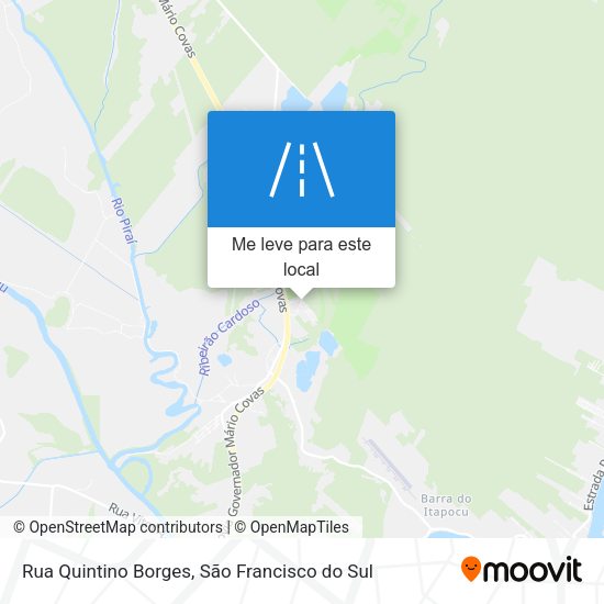 Rua Quintino Borges mapa