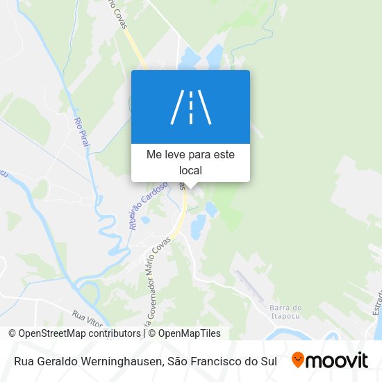 Rua Geraldo Werninghausen mapa