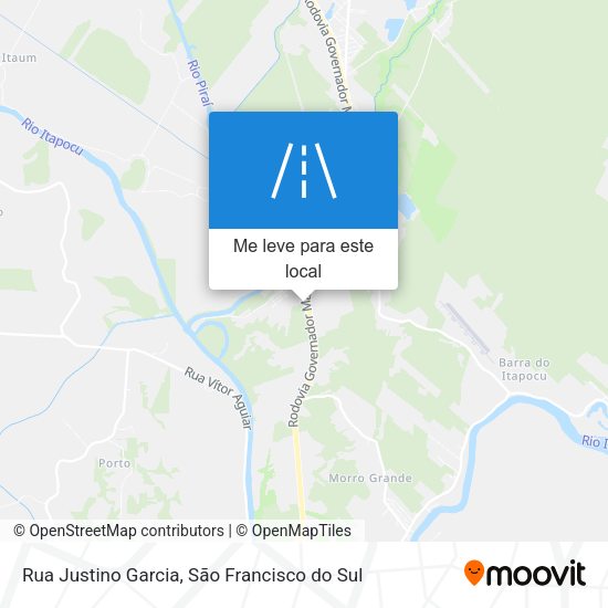 Rua Justino Garcia mapa
