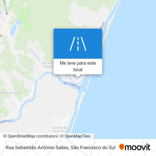 Rua Sebastião Antônio Salles mapa