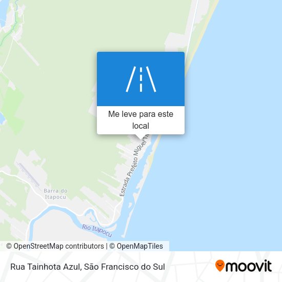 Rua Tainhota Azul mapa