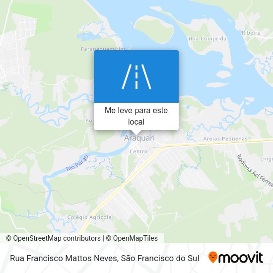 Rua Francisco Mattos Neves mapa