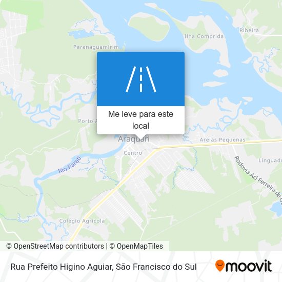 Rua Prefeito Higino Aguiar mapa