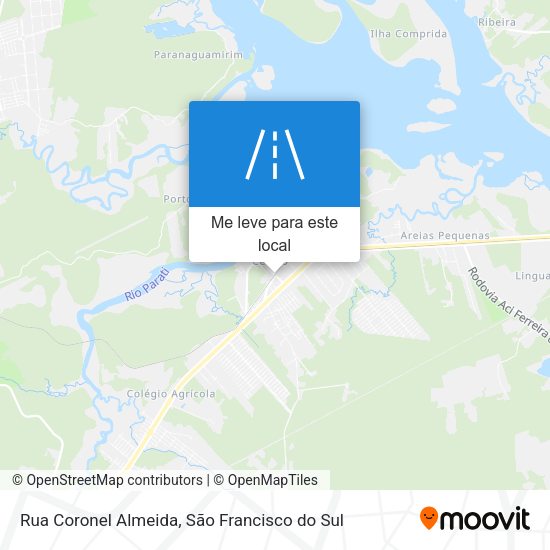 Rua Coronel Almeida mapa