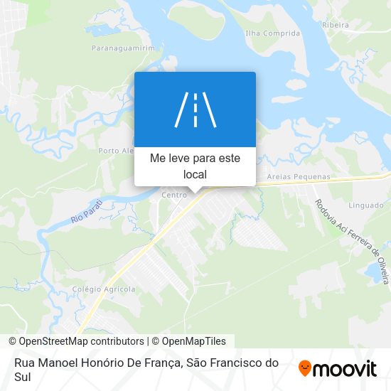 Rua Manoel Honório De França mapa