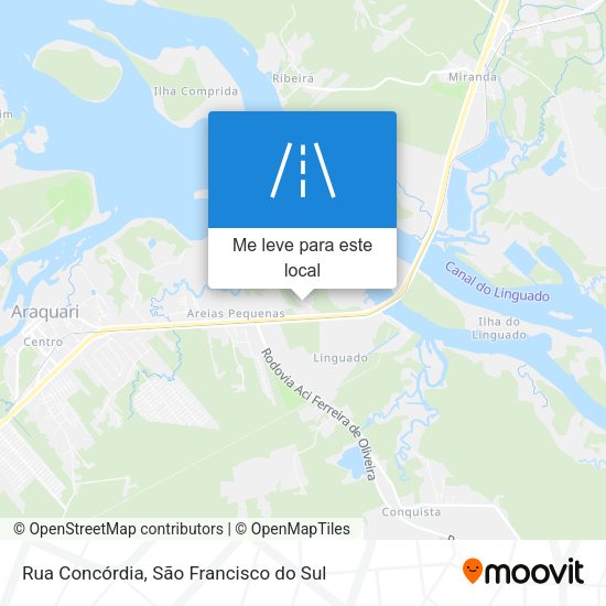 Rua Concórdia mapa
