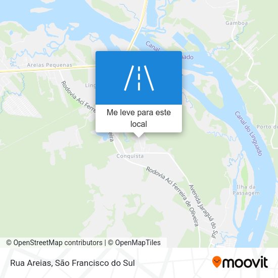 Rua Areias mapa