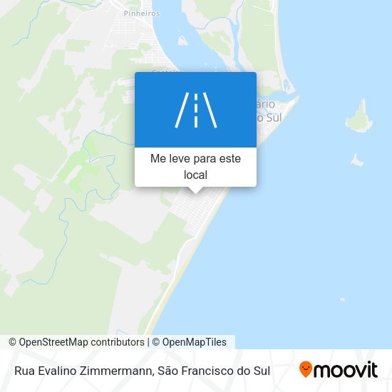 Rua Evalino Zimmermann mapa