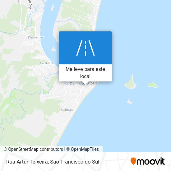 Rua Artur Teixeira mapa