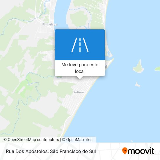 Rua Dos Apóstolos mapa