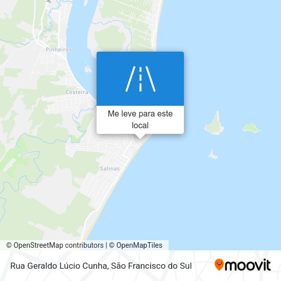 Rua Geraldo Lúcio Cunha mapa