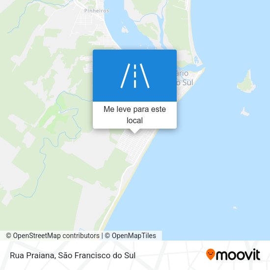 Rua Praiana mapa