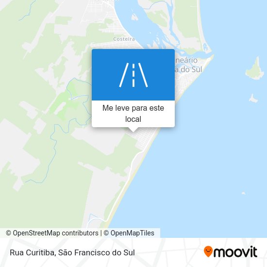 Rua Curitiba mapa