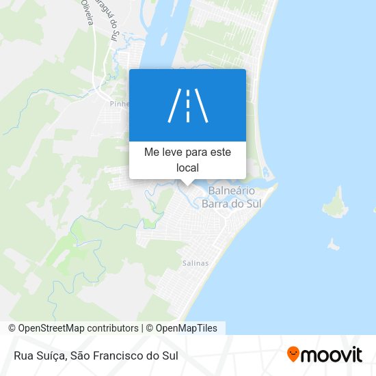 Rua Suíça mapa