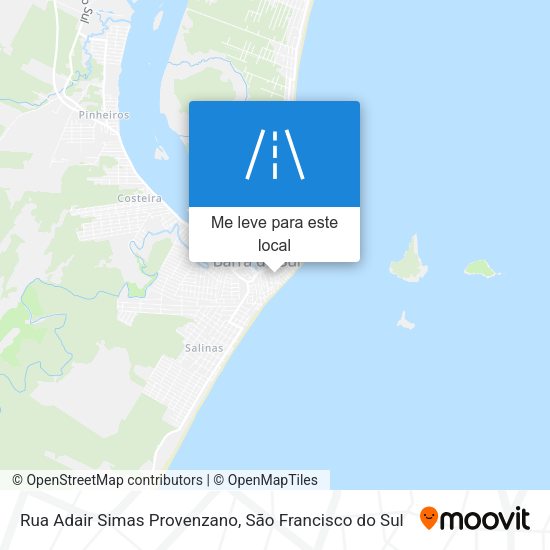 Rua Adair Simas Provenzano mapa