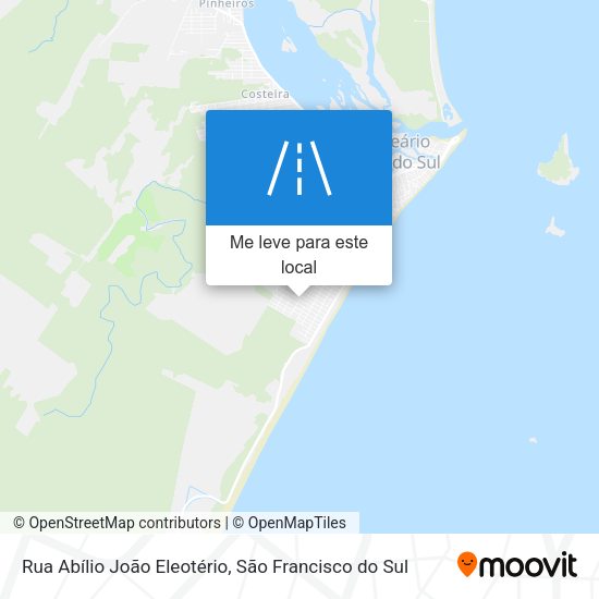 Rua Abílio João Eleotério mapa