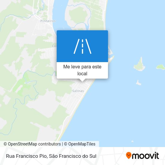 Rua Francisco Pio mapa