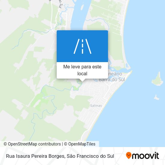 Rua Isaura Pereira Borges mapa