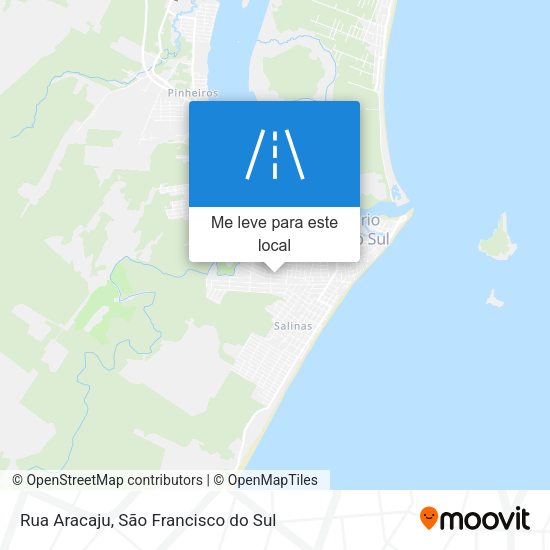 Rua Aracaju mapa