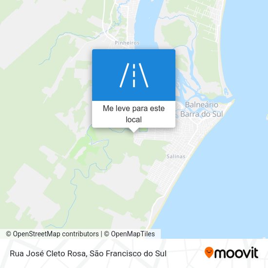 Rua José Cleto Rosa mapa