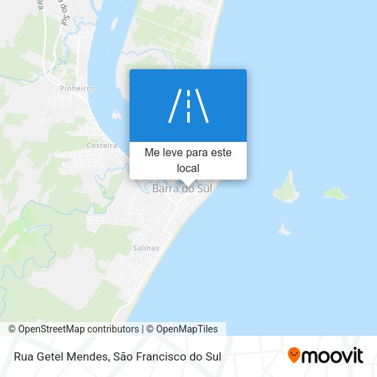 Rua Getel Mendes mapa