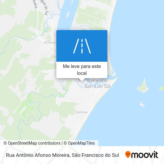 Rua Antônio Afonso Moreira mapa