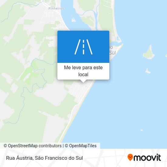 Rua Áustria mapa