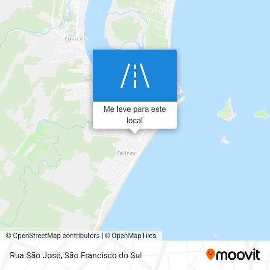 Rua São José mapa