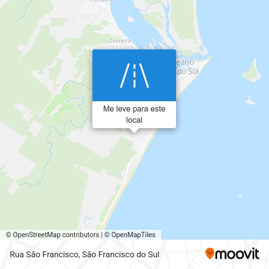 Rua São Francisco mapa