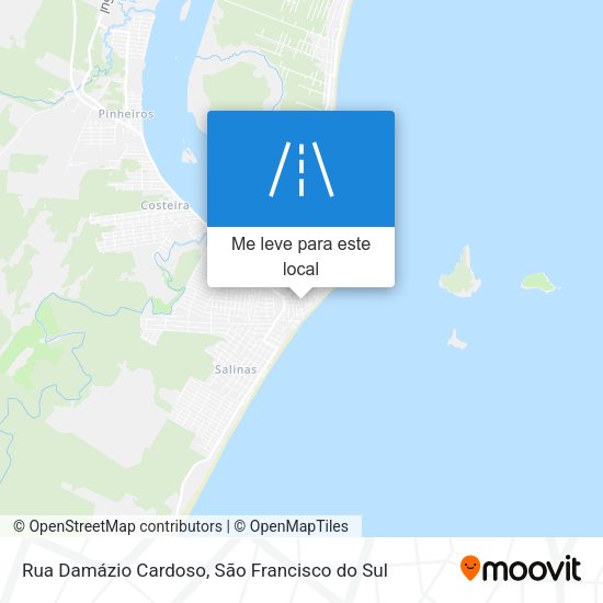 Rua Damázio Cardoso mapa