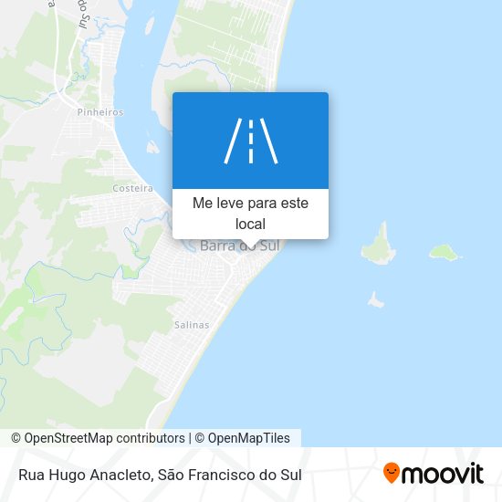 Rua Hugo Anacleto mapa