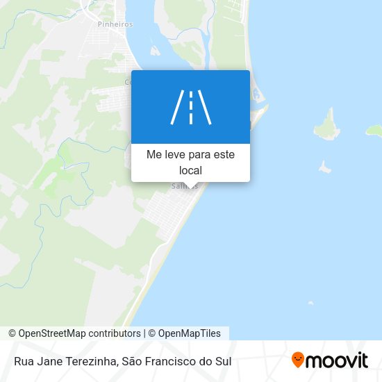 Rua Jane Terezinha mapa