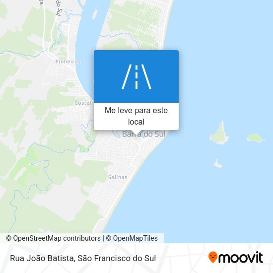 Rua João Batista mapa