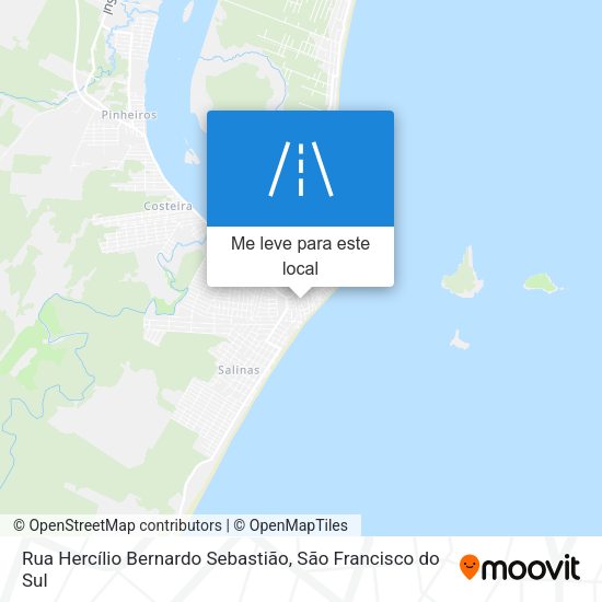 Rua Hercílio Bernardo Sebastião mapa