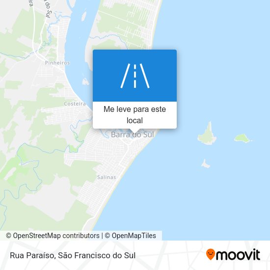 Rua Paraíso mapa