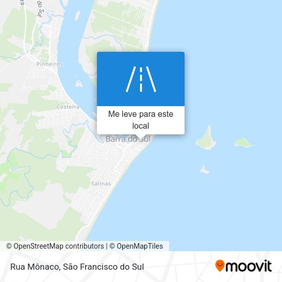Rua Mônaco mapa