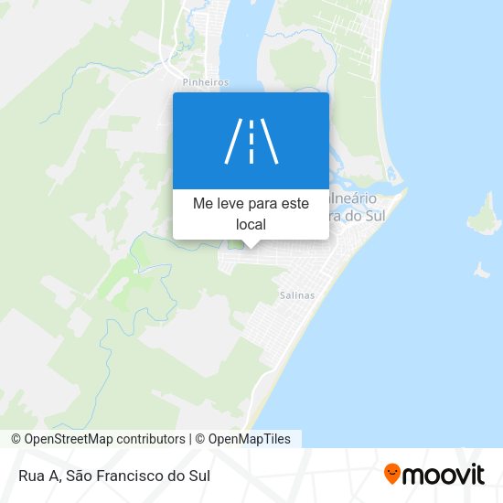Rua A mapa