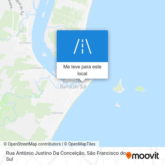 Rua Antônio Justino Da Conceição mapa