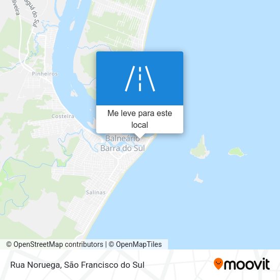 Rua Noruega mapa