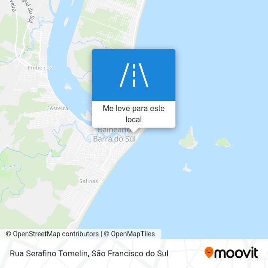 Rua Serafino Tomelin mapa