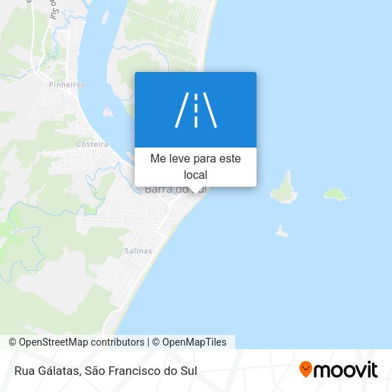 Rua Gálatas mapa