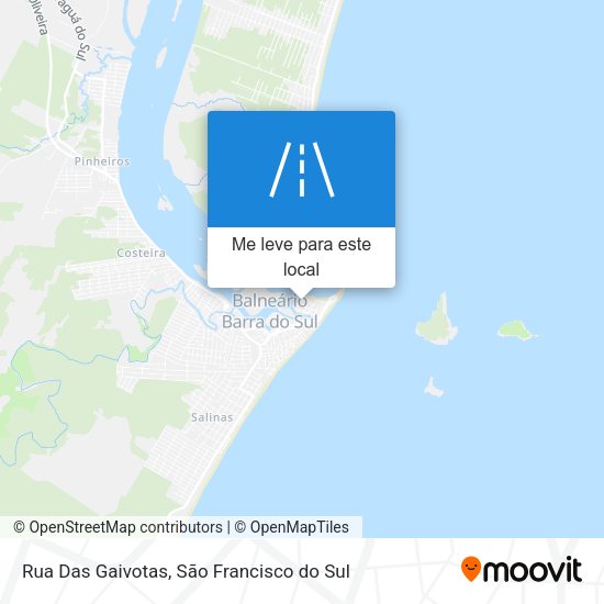 Rua Das Gaivotas mapa
