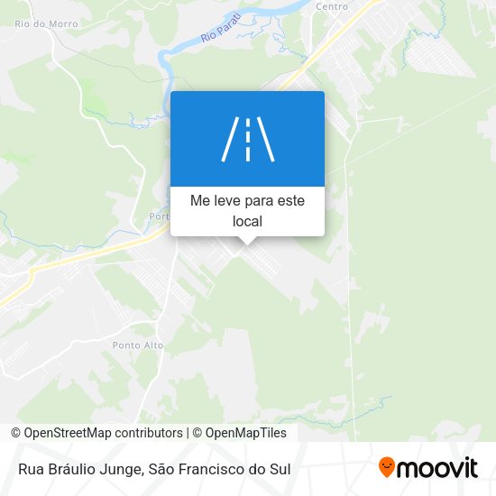 Rua Bráulio Junge mapa