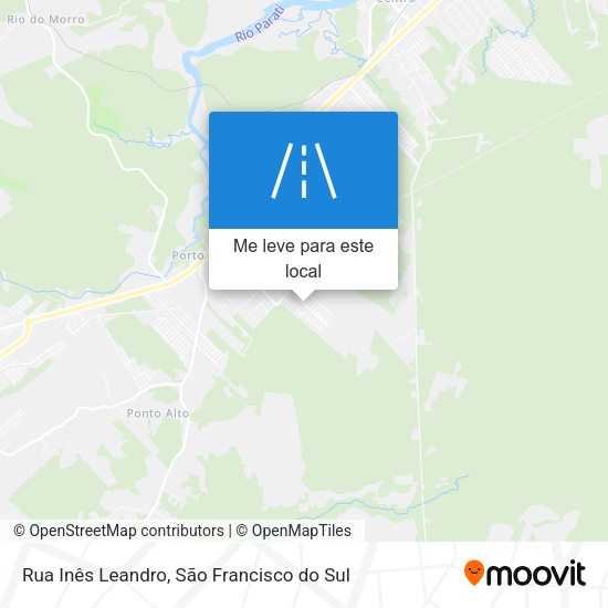 Rua Inês Leandro mapa