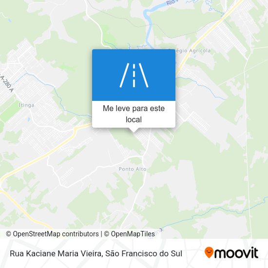 Rua Kaciane Maria Vieira mapa